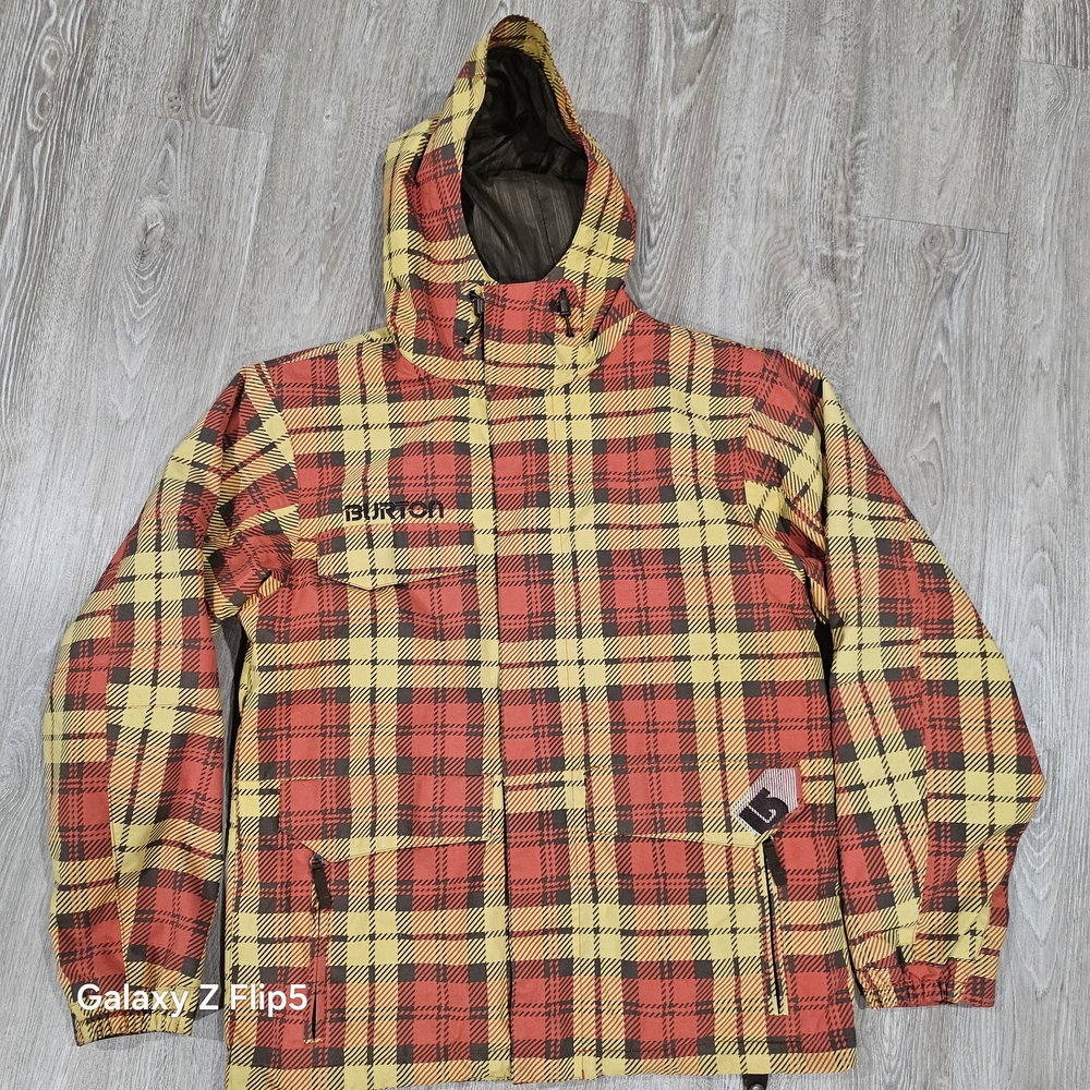 Burton Plaid Hooded Ski Jacket